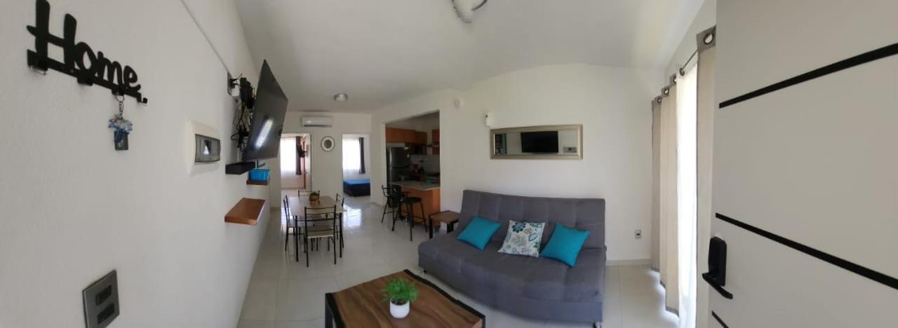 Bonito Departamento En Planta Baja En Manzanillo Con Alberca Apartment Luaran gambar